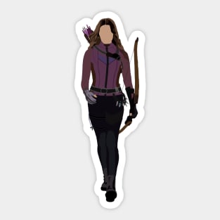 Purple arrow girl Sticker